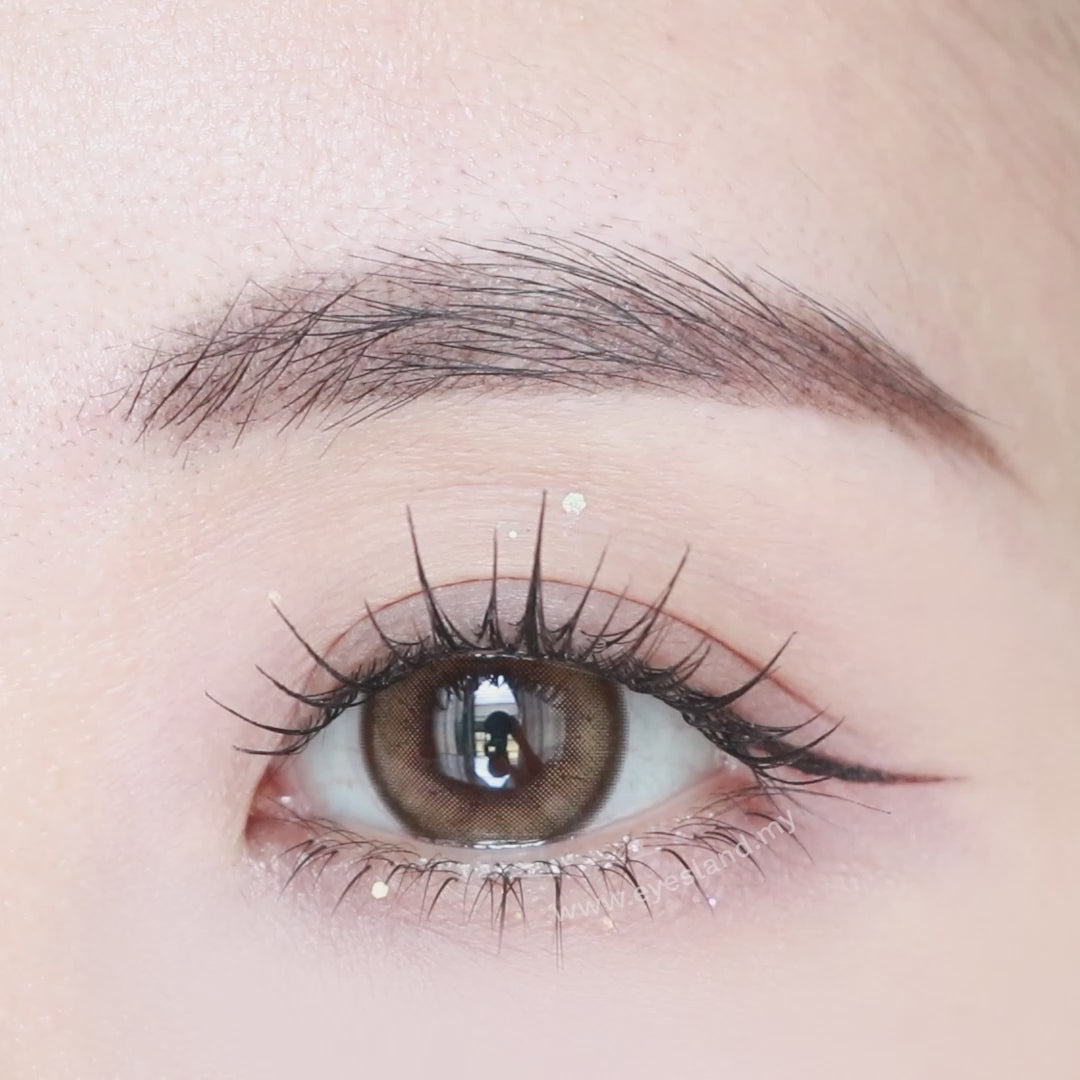 Bubble Pop Brown-Mi Tesoro Monthly Color Con 2pcs (Eff dia:14.5mm)