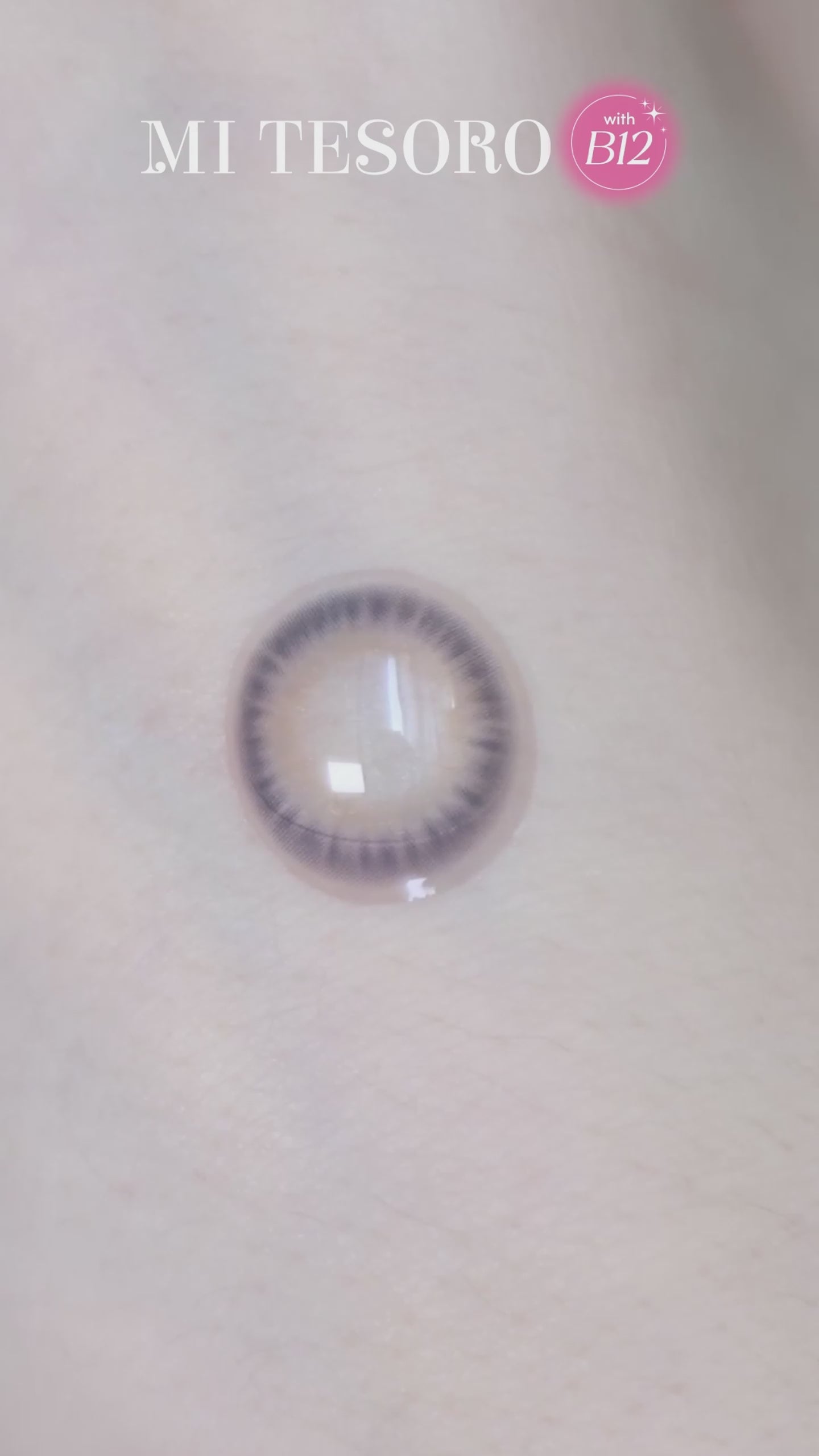 Chiffon Navy Grey-Mi Tesoro Monthly Color Con 2pcs (Eff dia:14.2mm)