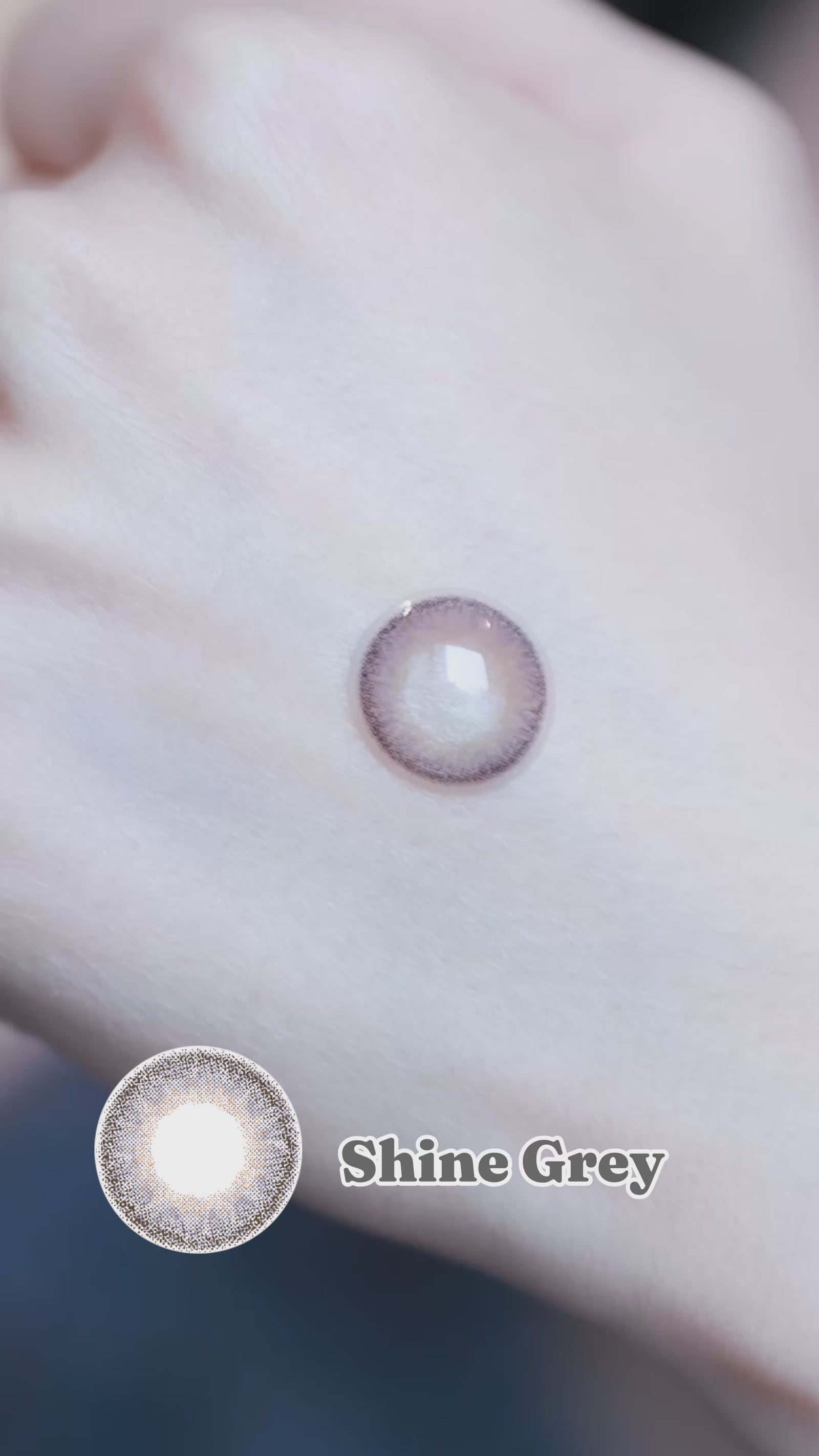 Shine Grey-Eye Secret 38% 3 Month Color Lens 2pcs (Eff dia:14.2mm)