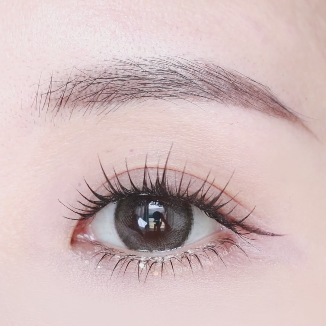 (Trial Pack)Meteorite Black-Mi Tesoro 1 Day Color Con 2pcs (Eff dia:14.5mm)