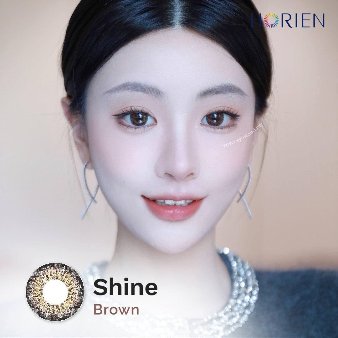 Shine Brown-Eye Secret 38% 3 Month Color Lens 2pcs (Eff dia:16mm)