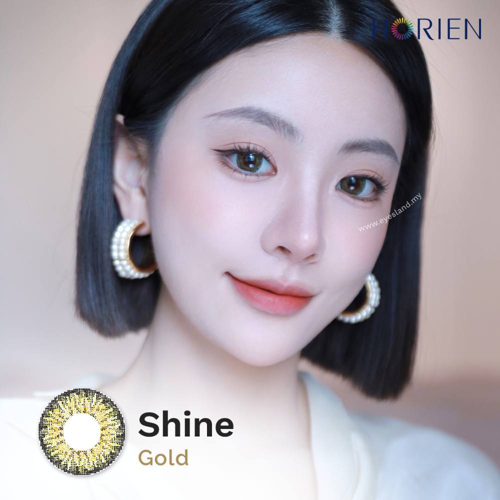 Shine Gold-Eye Secret 38% 3 Month Color Lens 2pcs (Eff dia:16mm)