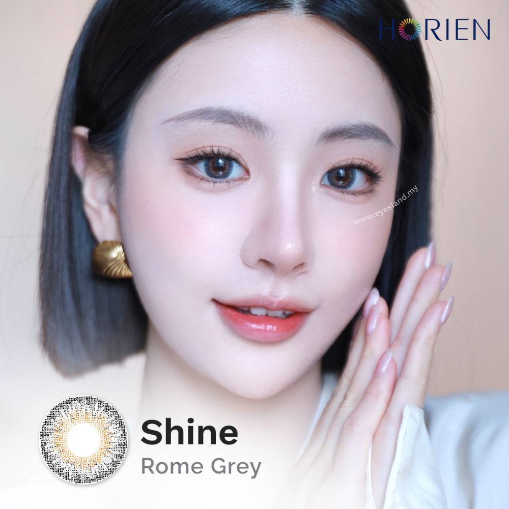 Shine Rome Grey-Eye Secret 38% 3 Month Color Lens 2pcs (Eff dia:15mm)